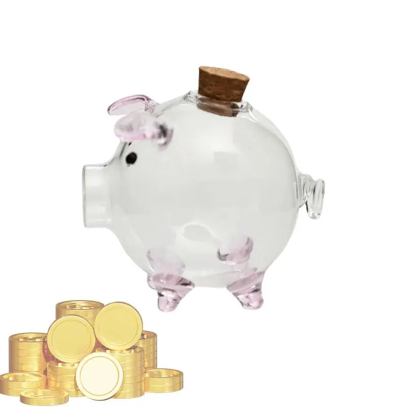 

Money Jar Coin Money Box Clear Jar Pig Shape Bank Transparent Cash Coins Bills Saving Boxes Money Saving Jar For Kids Boys