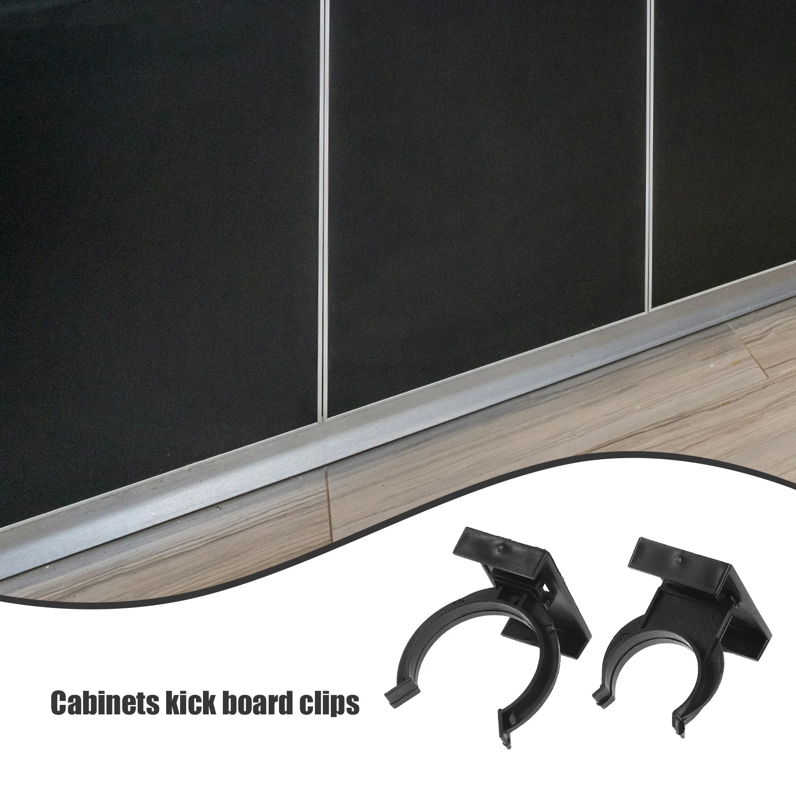 Furniture Leveling Feet Adjustable Plastic Kitchen Leg Plinth Clips Cabinet Catches Hardware Kick Board Clips 20Pcs