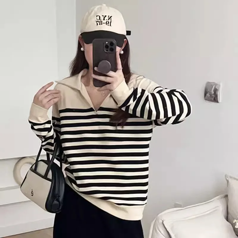 Spring Autumn Breastfeeding Blouses Clothes For Pregnant Women Cotton Stripe Long Sleeve Maternity Clothing Nursing Clothes