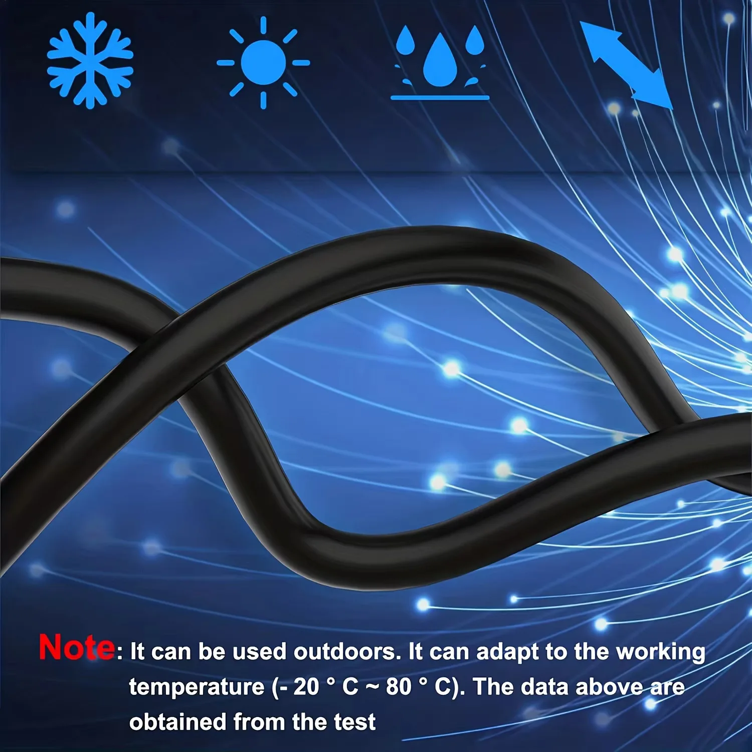 Ultra-High-Speed Network Cable 40Gbps 2000MHz - Round Ethernet Patch Cord