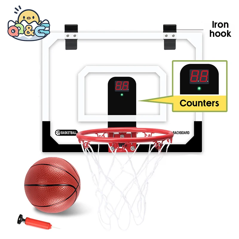 indoor-basketball-hoop-for-kids-and-adults-mini-with-electronic-scoreboard-hanging-wall-mount-sport-training-game-toys-children