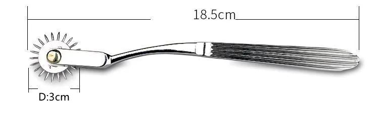 Nipple Breast Clitoris Massaging Stimulator Tool Row Spiked Pin-prick Wheel Roller Bdsm Adults Game Sex Toys for Couples Women