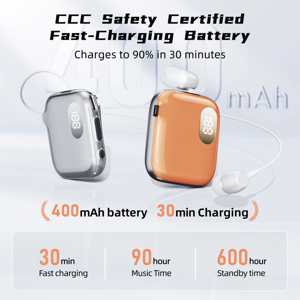 K91 PK F920 R11 Lavalier V6.0 Bluetooth Noise Canceling 90h Playtime Music LED Power Display Retractable Earphone For Meeting_voghion.com