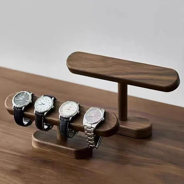 Walnut Watch Bracket Display Holder Jewelry Bracket Chain Anklets Hanger Stand Racks Organizer For Counter Shows Shop Selling 3