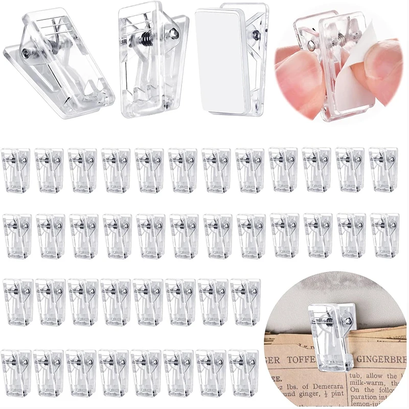 Multipurpose Self-Adhesive Wall Clips