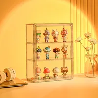 1pc Three Layer Acrylic Display Rack Transparent Ladder Handmade Anime Car Model Blind Box Storage Box Jewelry Sorting Box 2