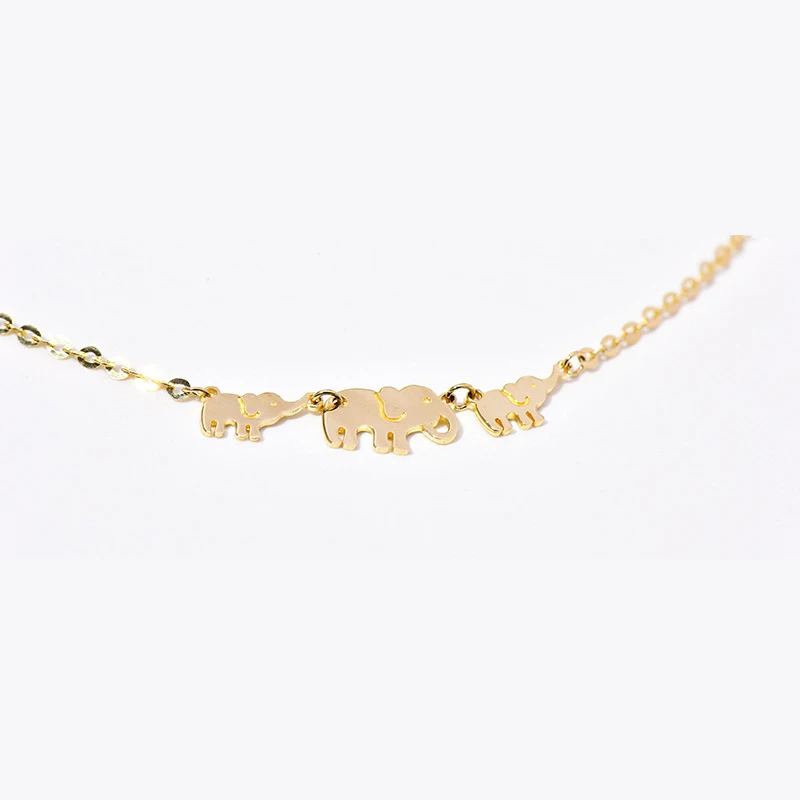 Metiseko S925 Sterling Silver Elephant Pendant Anklet for Women