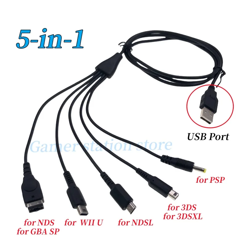 Cable Wii Usb Ports Official Nintendo Wii-U Pro Charging Cable USB - Main Image