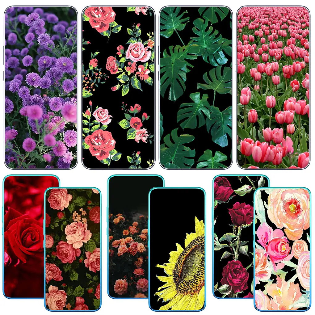 Summer Daisy Sunflower Floral Peony Flowe Cover Per Telefono Per Realme C35 C55 C30S 10 9 Pro Plus + Narzo 50 5G 50I Pro + 6 6I Case