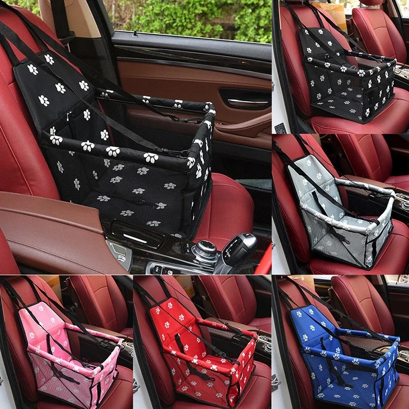 Pet Dog Car Carrier Seat Bag pet carrier bag pet carrying bag Waterproof Basket Folding Hammock Pet Carriers Bag for Small Cat Dogs Safety Travelling Mesh bag