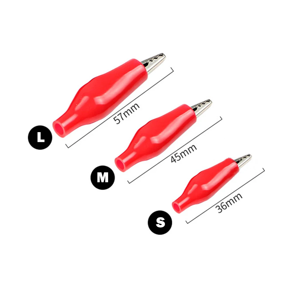 8PCS(4 Pairs) Alligator Clips Pinces Crocodile Clip Car Caravan Van Battery Test Clip Connector Plug Power Alligator Clamps alligator clips test clip alligator clip adapter