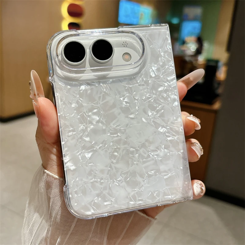 Luxury Glitter Dream Shell Laser Phone Case – 2-in-1 Shockproof Bumper Hard Cover