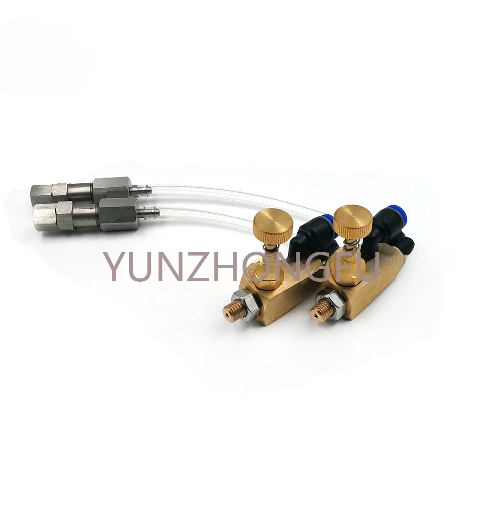 

7 sets of stainless steel applicator nozzle + stainless steel check valve