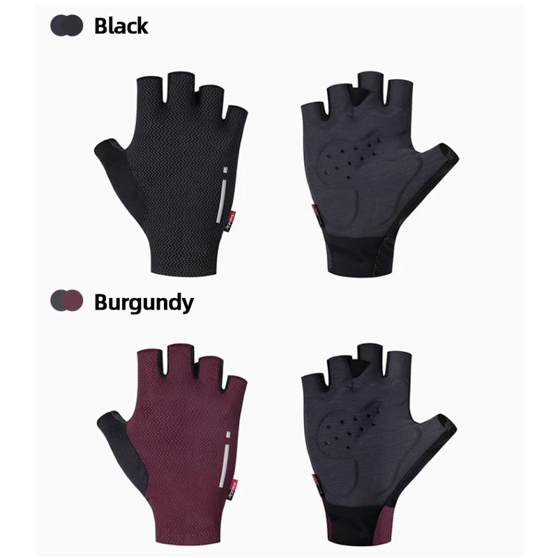 Men's Cycling Glove Porous Breathable Bike Fingerless Gloves High-elastic Cushioning Sports Gloves Bicycle Accessories