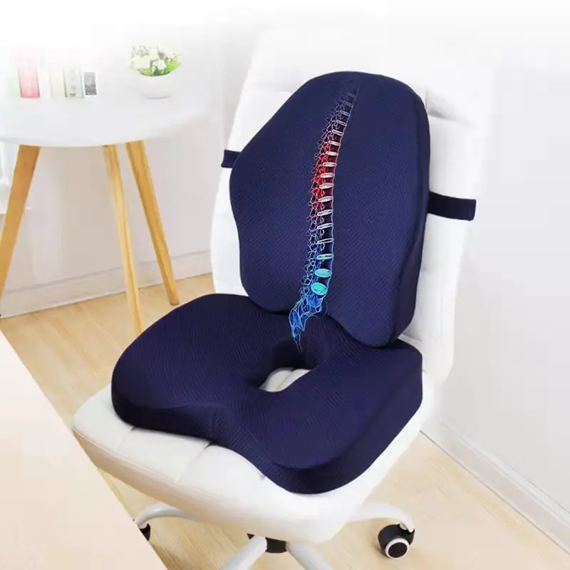 Memory Foam Seat Cushion Orthopedic Pillow Coccyx Office Chair Cushion Support Waist Back Pillow Car Seat Hip Massage Pad Sets car seat cushion lumbar back cushion car back cushion car cushion
