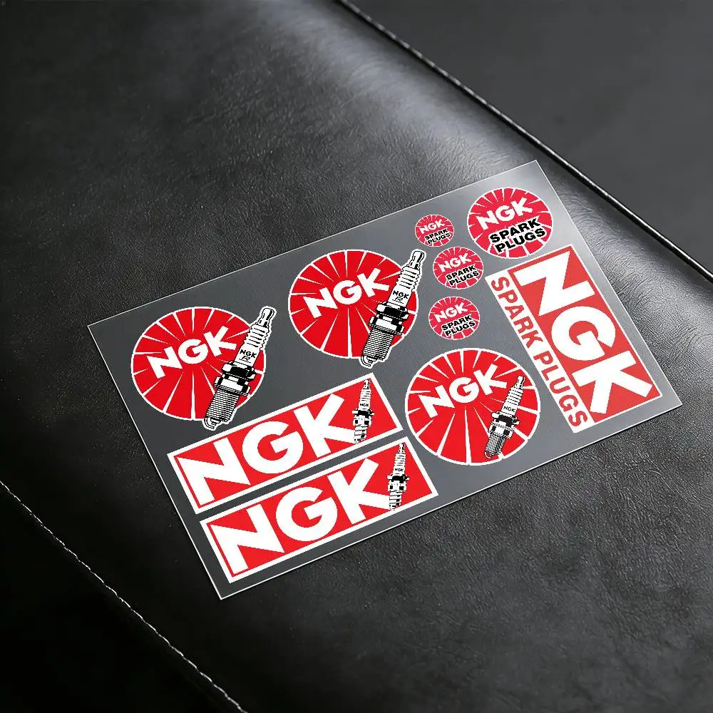 1pc 스티커 NGK 모토 스티커 자동차 바디 범퍼 창문 오토바이 노트북 벽 비닐 데칼 자동차 튜닝 액세서리