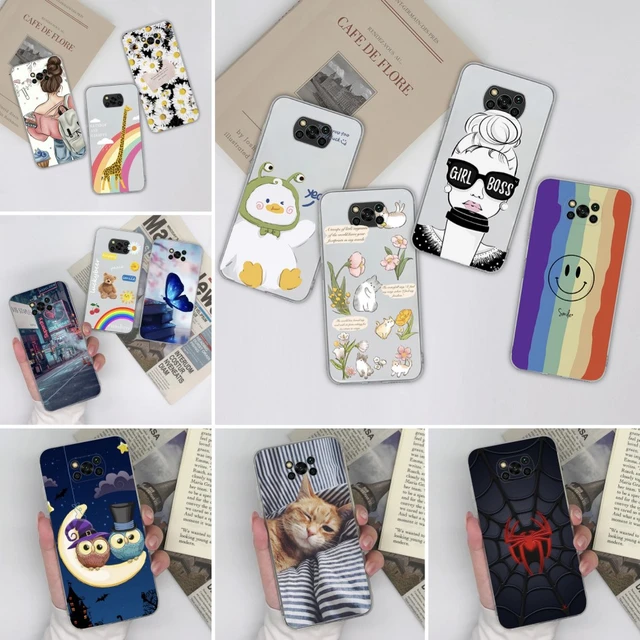 Poco X3 Pro Case For Xiaomi Poco X3 Pro Funda 3D Case on sFor Xiaomi PocoX3  X 3 NFC Cover Cartoon Soft Silicone Phone Case Coque