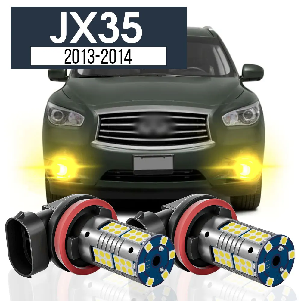 

2pcs LED Fog Light Lamp Blub Canbus Accessories For Infiniti JX35 2013 2014