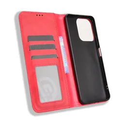 Premium PU Leather Flip Wallet Phone Case - Anti - Knock Protection for Note 70 (Red)