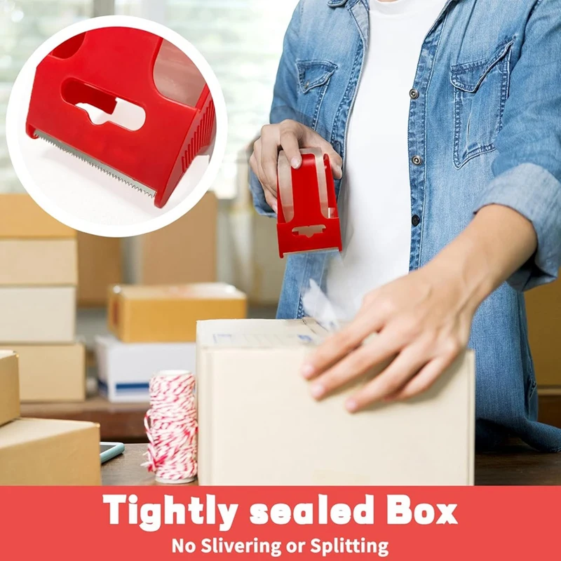 A26F-2Rolls Packing Tapes With 2 Refillable Dispenser,Heavy Duty Packaging Tape 1.88 Inch X 55Yards,Adhesive Packaging Tape