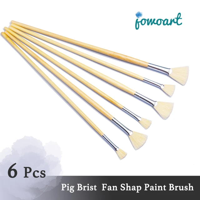Fan Brush Acrylic Painting  Art Supplies Oil Paint Brushes - Oil Painting  Brush - Aliexpress
