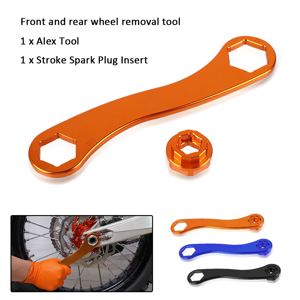 

17-27-32MM Front Rear Wheel Axle Wrench Removal Tool Spanner For HUSABERG TE/FE 125-501 2009-2014 2013 2012 2011 2010 Dirt Bikes