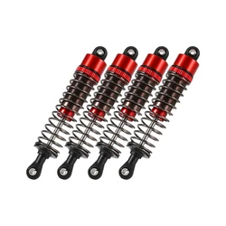 Enhanced Oil - Filled Shocks for RC Vehicles - Set of 4 (52mm - 120mm) (4pcs 85mm red)
