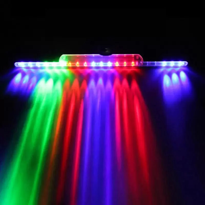 Car Emergency Light Solar RGB Car Strobe Warning Light Multifunction Decoration Anticollision Night Driving Safety Auto Accessor