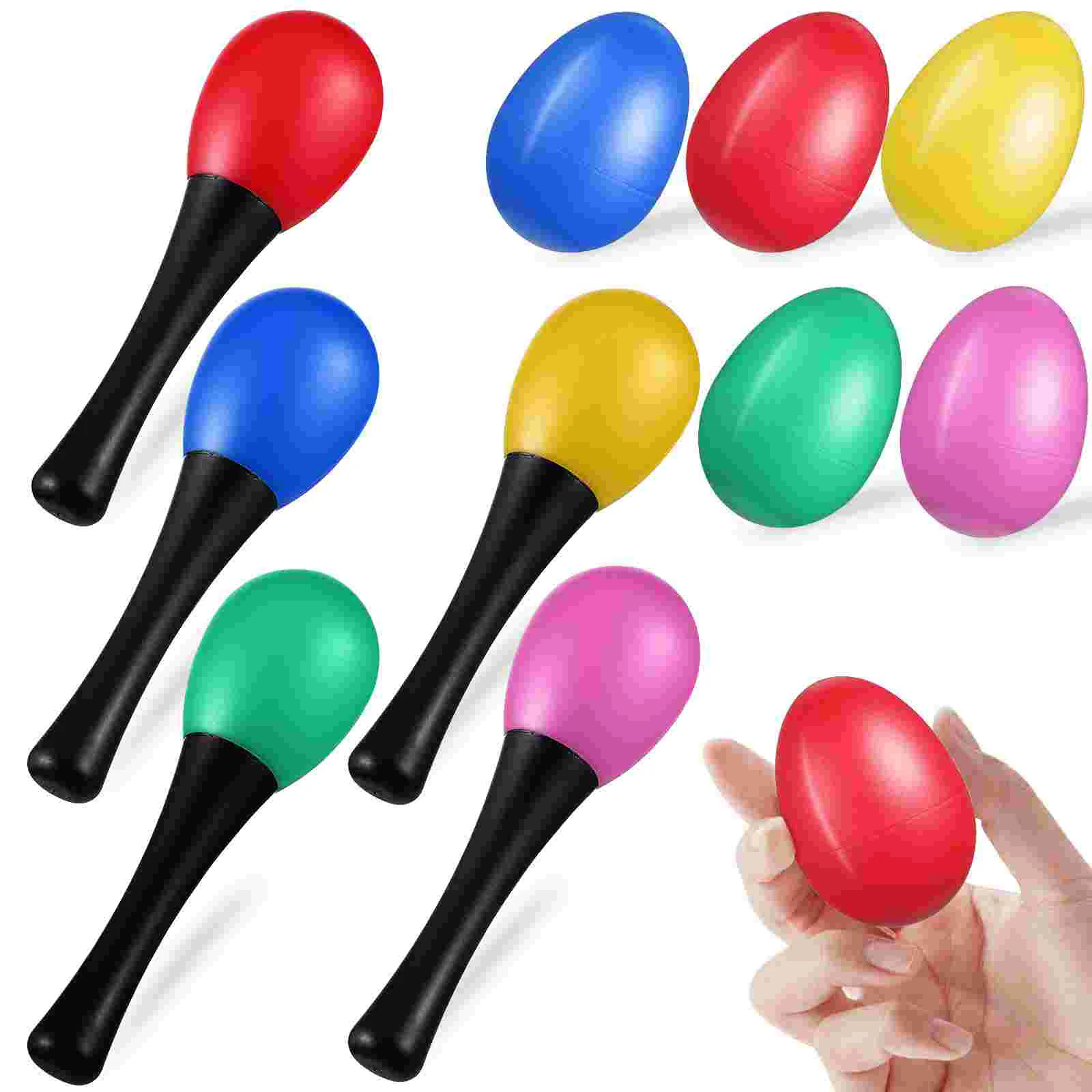 

Shaker Maraca Toddler Baby Wooden Toys Plastic Percussion Instrument Rhythm Maracas