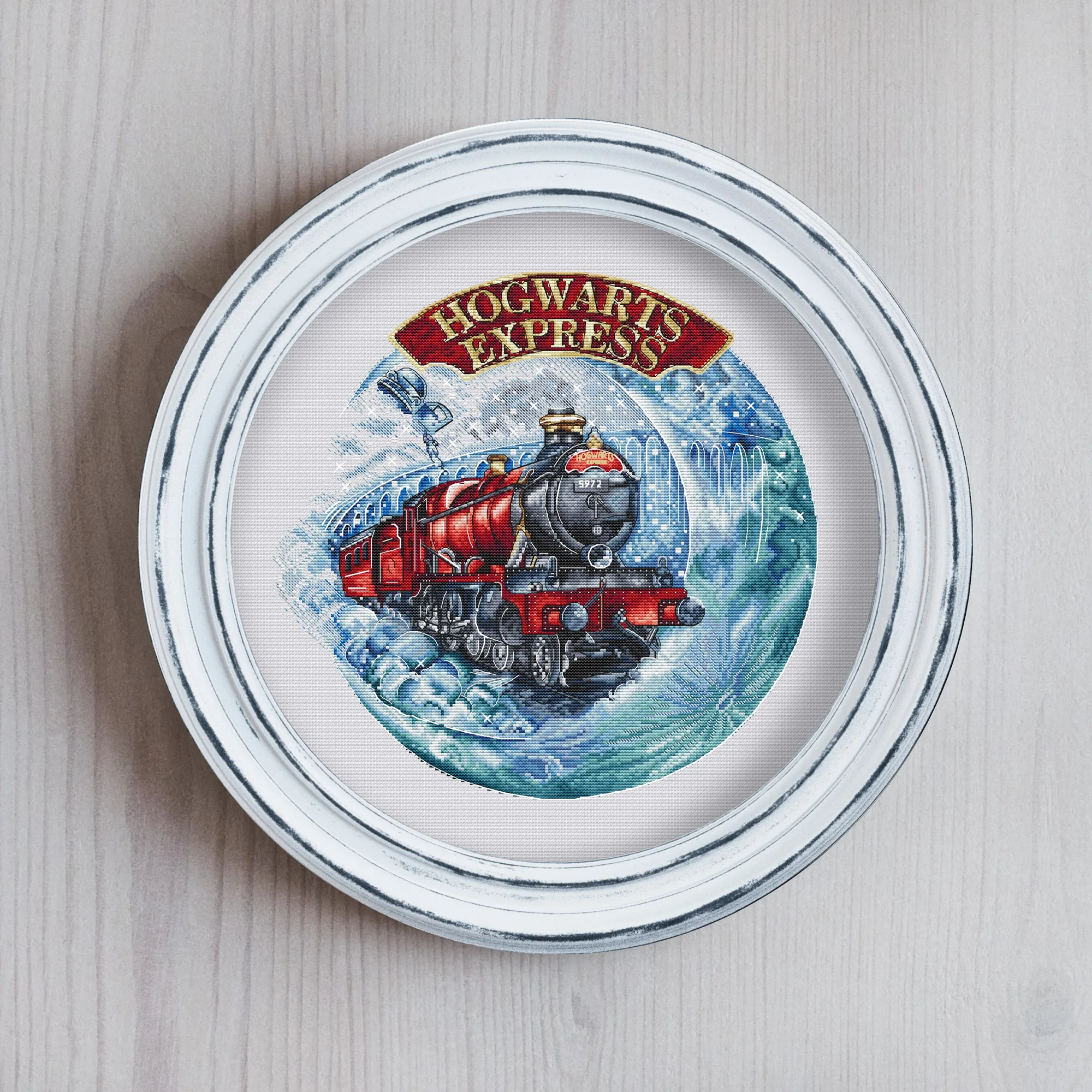 Hogwarts Express 44-43 Contato 14Ct 18Ct 25Ct 22Ct 28Ct 16Ct Set Di Punti Croce Kit Punto Croce Fai-Da-Te Ricamo