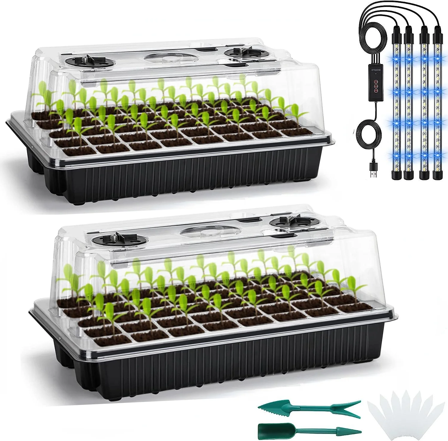 Vassoio Per Germinazione Idroponica – PP, Con Fori, Per Germogli Di Soia, Erba Di Grano E Microverdure, Senza Terreno, Per Giardini Interni