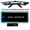 15W Wireless Charging Mouse Pad Gamer Non-slip Custom Mousepad DIY RGB Luminous Desk Mat Computer Laptop Keyboard Glowing LED 1