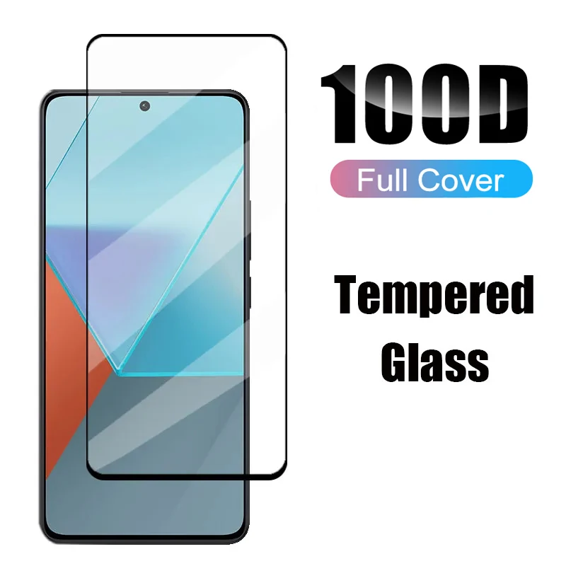 100Pcs for Xiaomi Redmi Note 13 5G / Note 13 Pro 5G Phone Screen Protector  Tempered Glass HD Clear Film