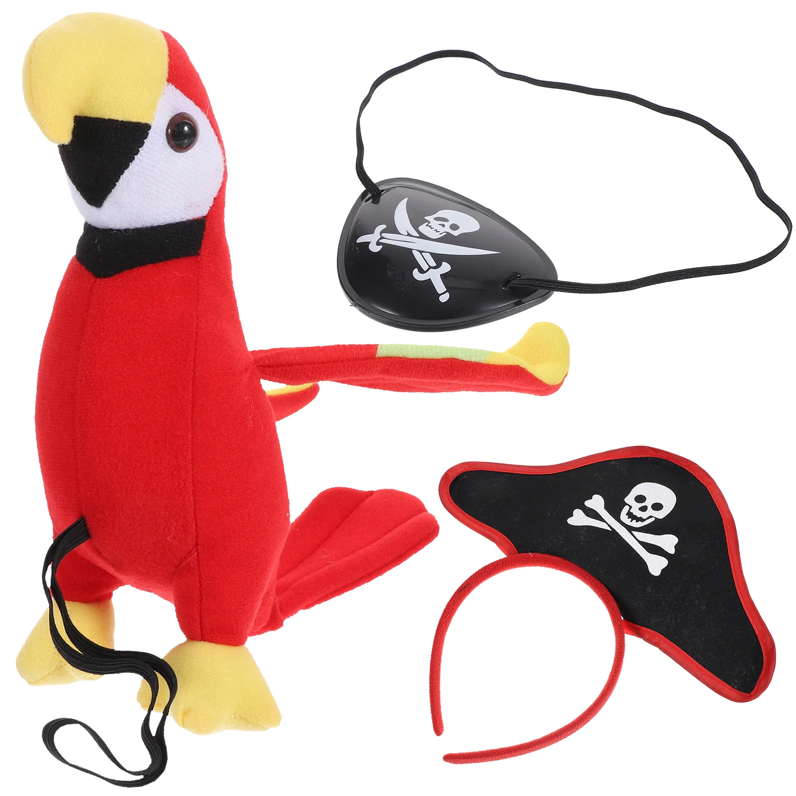

Stuffed Parrot Halloween Party Decorations Clothing Pirate Eye Patches Pp Cotton