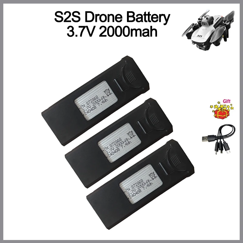 Batterie Drone Xiaomi S2S 2000mAh Lot 1/2/3 Pcs - Charge Li-Po