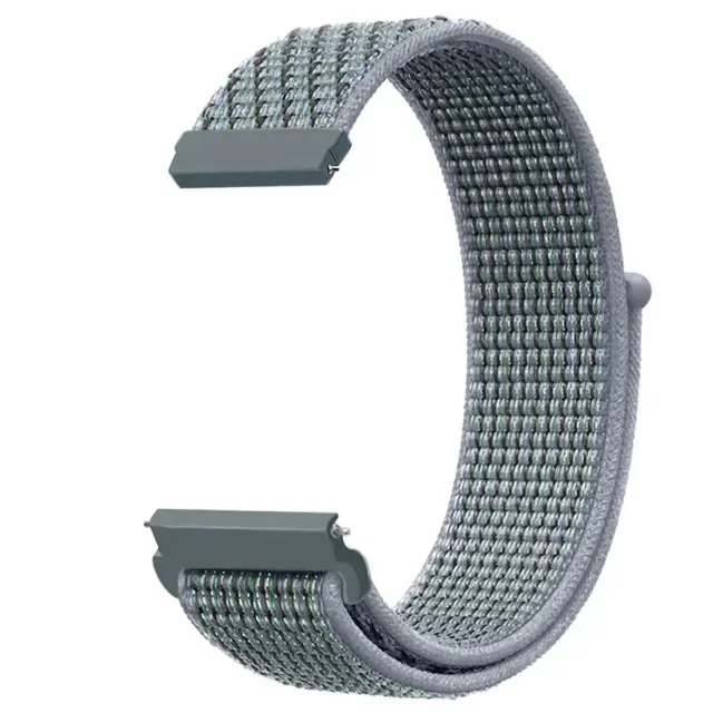 Breathable Nylon Loop Strap Wristband Bracelet, 20mm 22mm