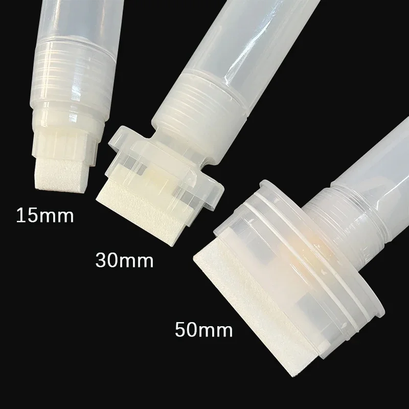 Pen Rod Barrels 15MM 30MM 50MM Plastic Empty Pen Rod Barrels Tube for Graffiti Pens Liquid Chalk Markers Paint Pen Accessories