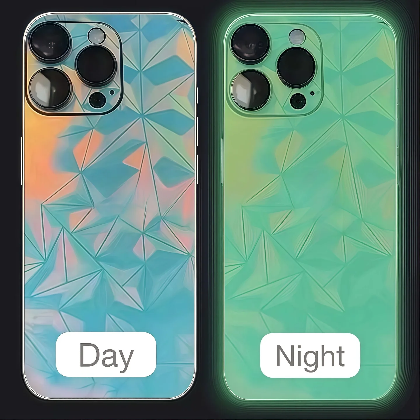 Luminous Glow-in-the-Dark UV Film Screen Protector with Back Cover Border