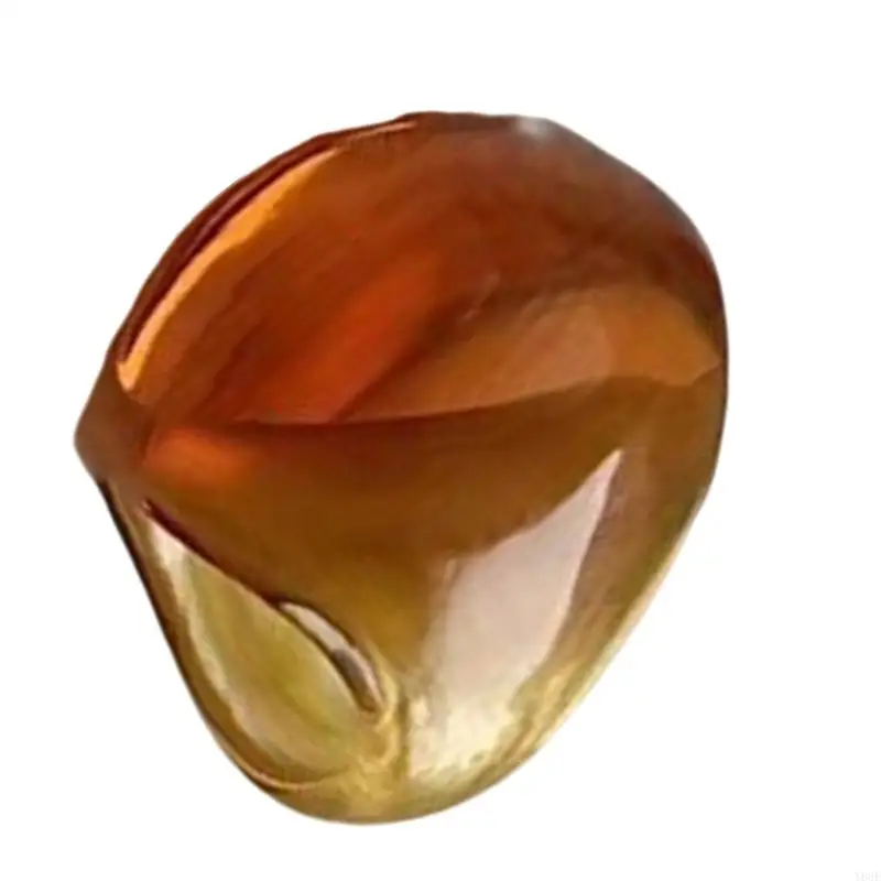 Eleganter Plastikring mit schillernden Innerglaze bequeme Passform für lässige oder formelle Anlässe Y08E – Detail 3