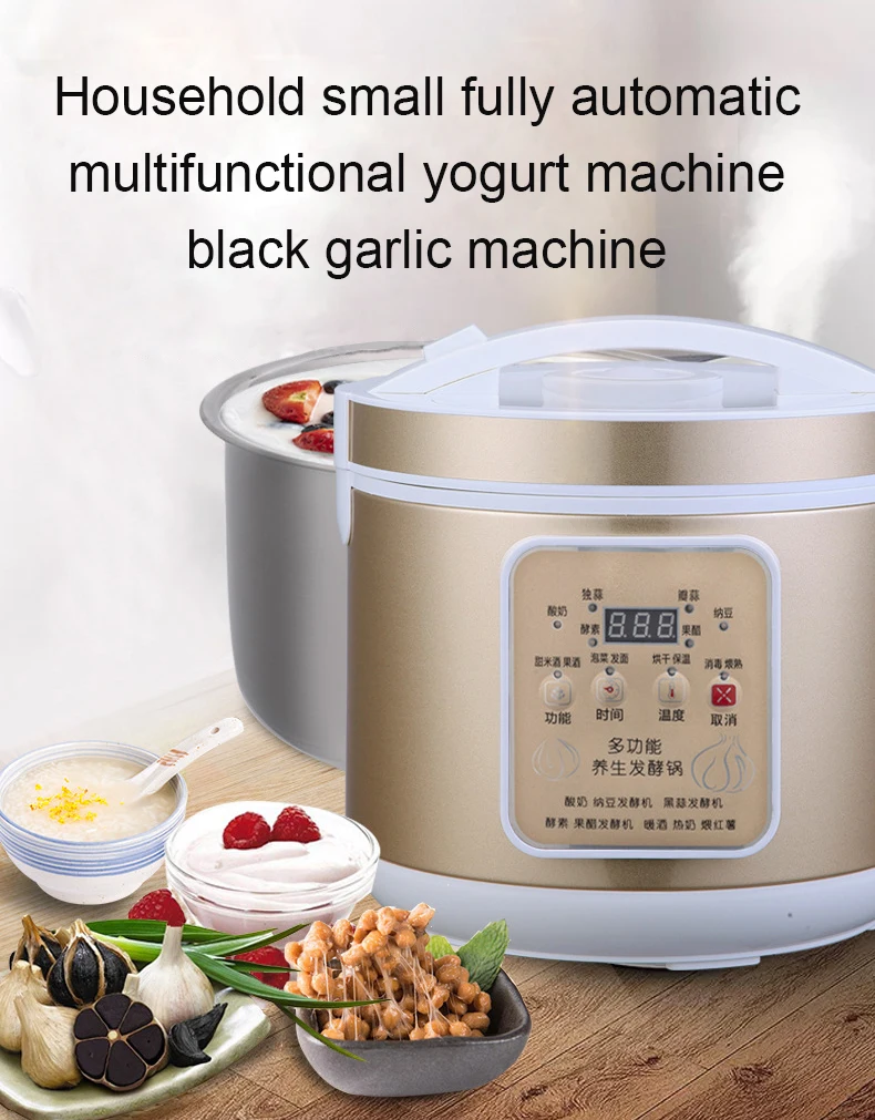 Description Picture 5 of itemBlack Garlic Fermenter Electric Smart Fruit Enzyme Garlics Fermentation Machine Automatic Zymolysis Pot Natto Yogurt Maker EU US