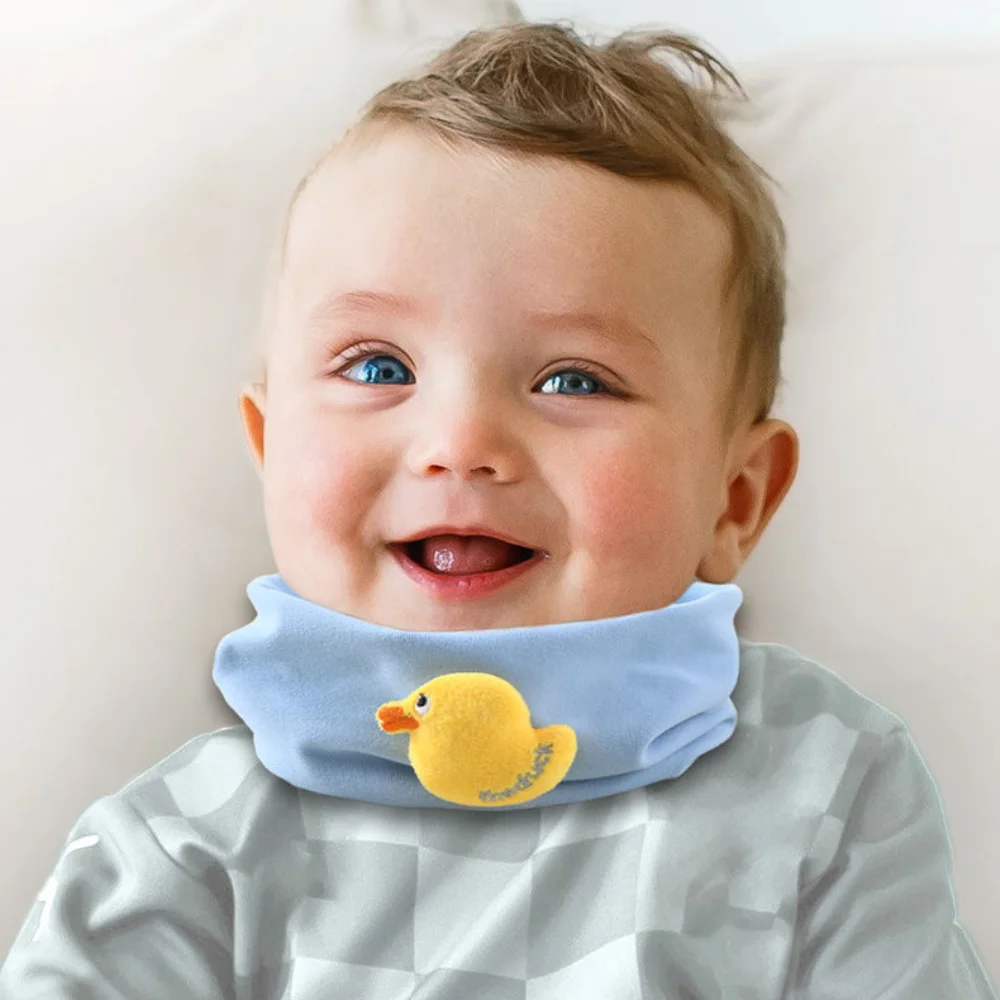 귀엽고 따뜻한 어린이 스카프 방풍 유니섹스  턱받이 부드러운  숄 (남아 및 여아용)