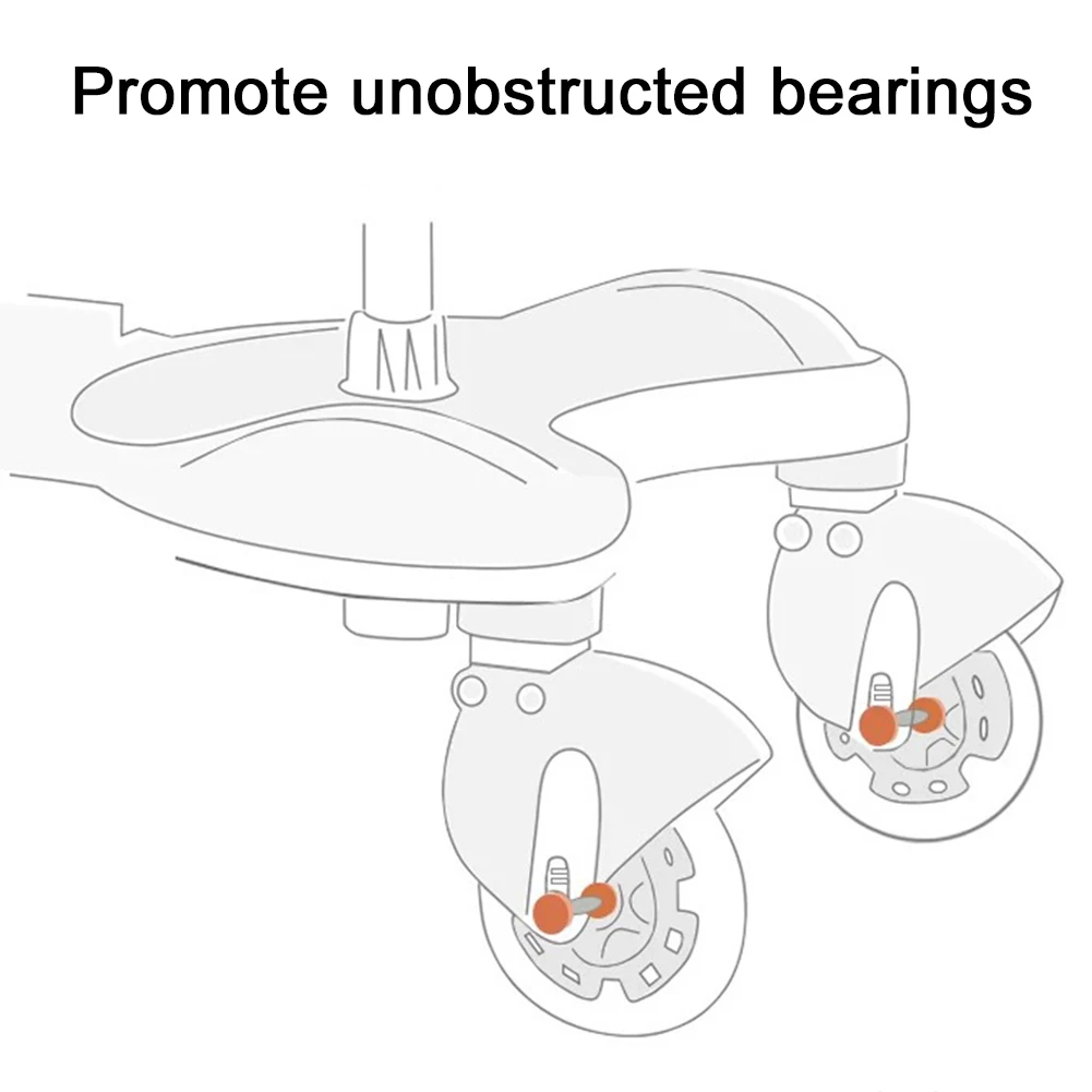 Baby Stroller Pedal Adapter Auxiliary Trailer Footrest