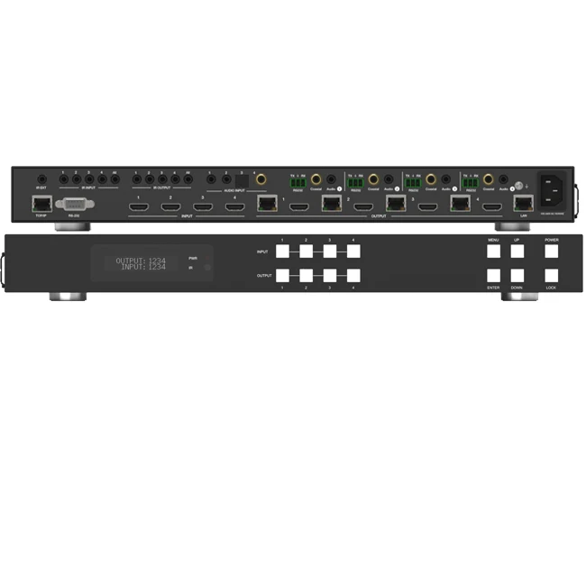 4K 18 Гбит/с HDBT 4x4 HDMI матричный