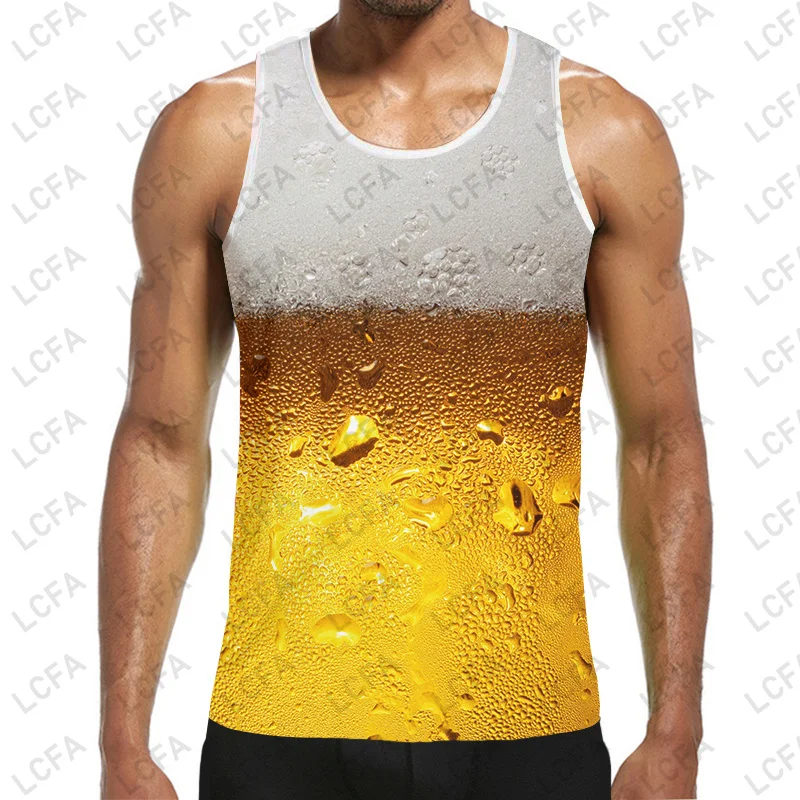 

Cheers Beer Top Men Tank Tops Harajuku 3D Print Shirt Women Vest Funny Fantasy Fitness Summer Sleeveless Large Size 5XL