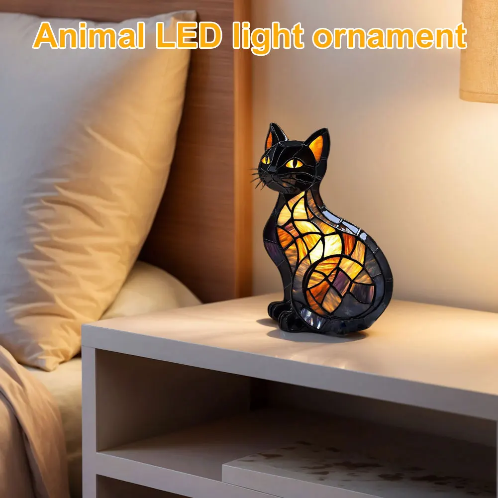 Gymax Lighted Christmas Cat w/ 88 LED Lights 4 Ground Stakes Cable - Multi  - See Details - Bed Bath \u0026 Beyond - 42226012, image size:1001x1001