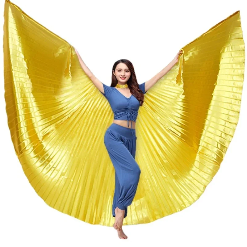 

Belly Dance Wings Adult Women Costume Christmas Party Clothes with Sticks