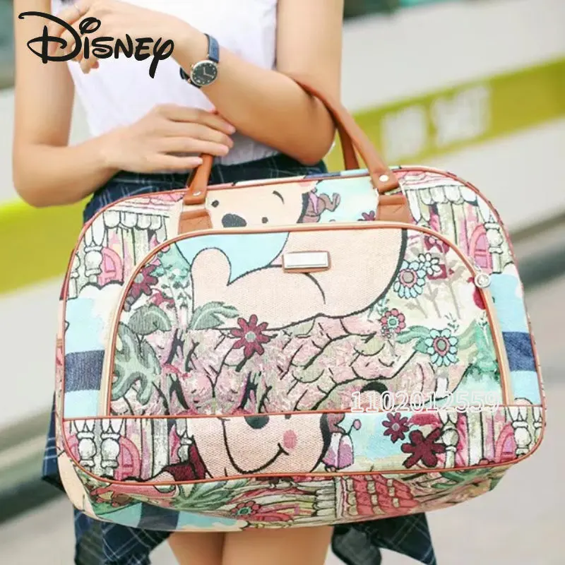 2023New Disney Mickey Fashion Suitcase Travel Tote Bag Men's and Women's Luggage  Bag Large Capacity One-shoulder MessengerPU Bag - AliExpress