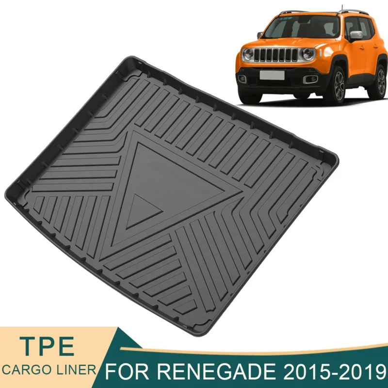 

Автомобильный грузовой коврик для Jeep Renegade, Нескользящие коврики из ТПЭ для багажника, поднос багажника, коврик для багажника, аксессуары для салона автомобиля, 2015-2023 гг.