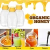 8oz Clear Plastic Honey Bottles,Squeeze Honey Bottle Container Holder with Flip Lid for Storing and Dispensing honey jar 6