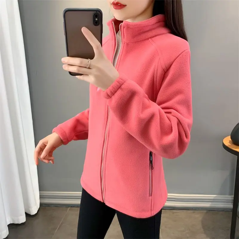 Veste Polaire Femme Hiver - Manteau Doux Chaud - Avec Poches - Pour Randonnée, Quotidien - 6